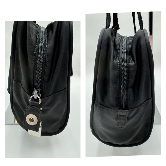 Prada - Authentic - Tessuto City Bag - Black Canvas with Lock & Key - Picture 7 of 16